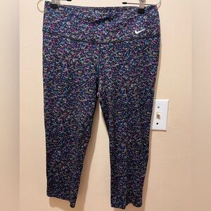 Nike Dri Fit Multi Color Capri Leggings Women's Size Medium